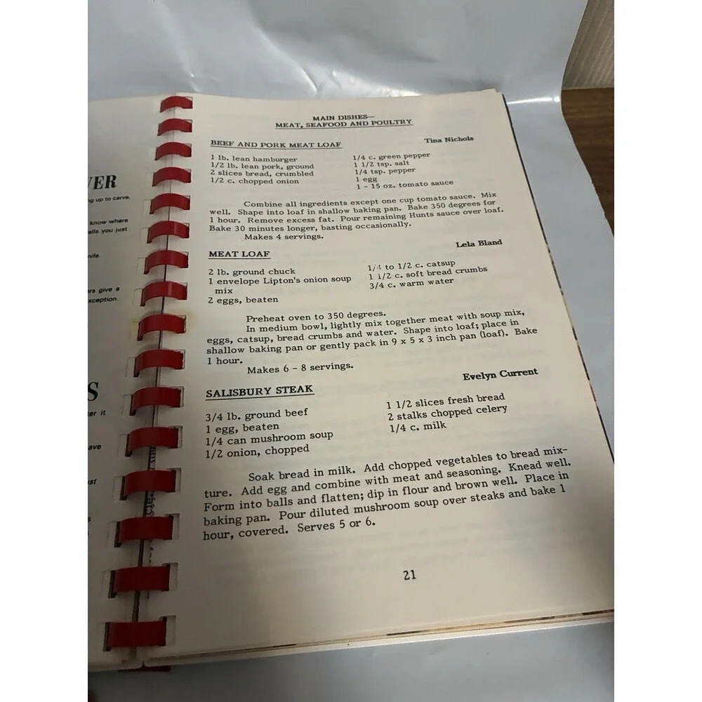 Temple Baptist Church Cookbook Ladies fellowship Group Vintage 1968-88